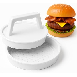 GC GLOBALCOMMERCE - Molde de plástico para Hamburguesas Prensa de Mano Antiadherente para una Perfecta Hamburguesa