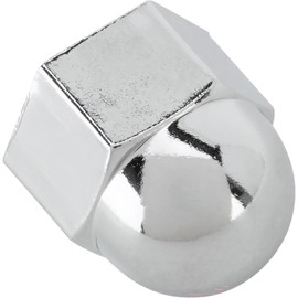 Flathead V8 Cylinder Head Chrome Acorn Nut Covers, 11/16 Nuts
