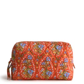 Vera Bradley Premium Cotton Medium Cosmetic, Garden Paisley