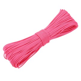 PATIKIL 550lb Paracord Rope 200ft, 4mm Tent Rope, 7-Strand Core Heavy Duty Cord for Outdoor Camping Hiking Tent Survival Utility Rope, Fluorescent Pink