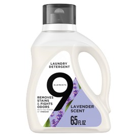 9 Elements Liquid Laundry Detergent, Lavender Scent, Vinegar Powered, 65 fl oz, 1 count