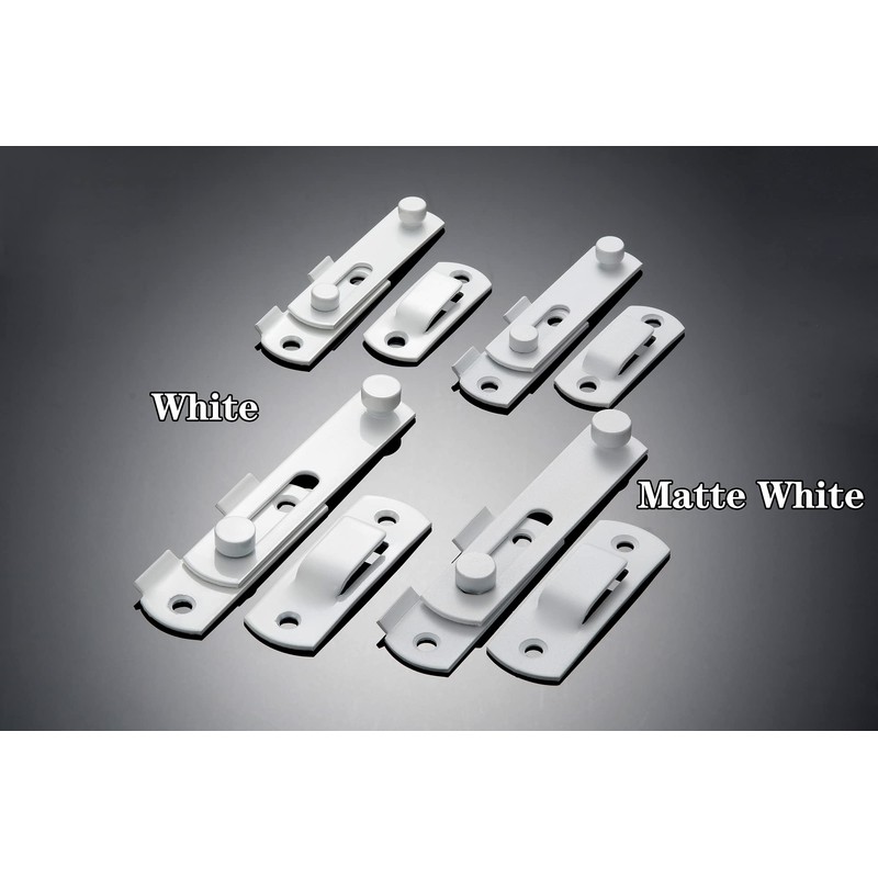 2 Packs Barn Door Latches，Matte White Stainless Steel barn gate