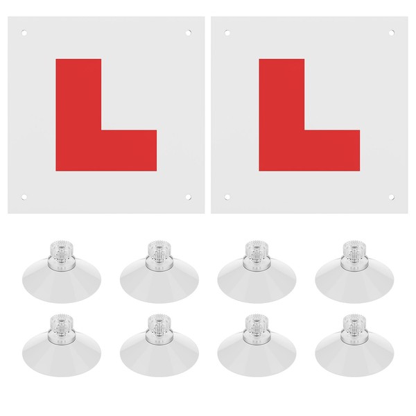 2 Pack Magnetic L Plates for Car, Fully Magnetic Learner