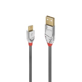LINDY 2m CROMO LINE USB2.0 Type-A to Micro-B Cable (Model Number: 36652)