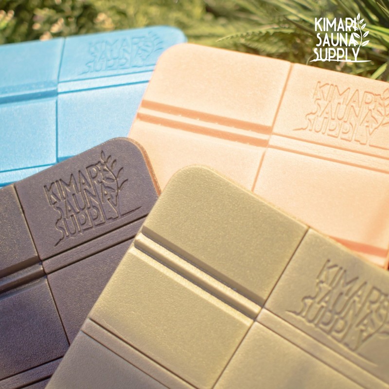 Kimari Sauna Supply Sauna Mat with Mat Pouch (Black)