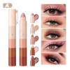 2 Sombra Para Ojos En Barra Varios Tonos Perla Impermeable