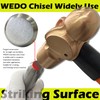 WEDO Cold Chisel,Stainless Steel Flat Wood Chisel,Blade 25mm,Length 300mm,Anti-Corrosion,High Strength,Polished