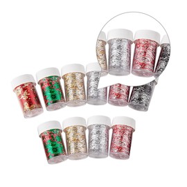 Baluue 30pcs Nail Art Stickers Assorted Mesh Decals for Women Easy Application Shiny Foil Design for Manicure for Nail Art Projects