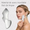 Herramienta Guasha Facial Acero Inoxidable, Plata, 3PCS