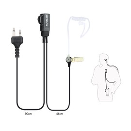 Retevis Walkie Talkie Earpiece with Mic 2 Pin Covert Acoustic Tube Headset Compatible with Midland G6 G7 GXT250 GXT325 GXT550 GXT650 LXT80 LXT112 Alan39 Alan507 Two Way Radio(2 pcs)