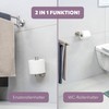 Piazza Bathroom Range 2 in 1 Toilet Roll Holder Stainless
