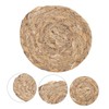 MAGICLULU Japanese Style Heat Insulation Straw Coaster Natural Skid Cup