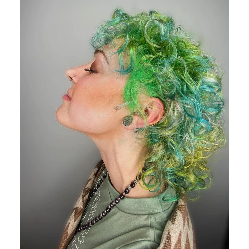 Crazy Color Vibrant Lime Twist Semi-Permanent Hair Dye. Highly Pigmented