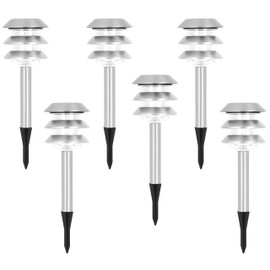 Morvat LED Solar Driveway Lights Solar Landscape Lighting Landscape Path Lights Bright Solar Outdoor Lights Solar Walkway Lights Outdoor Solar Garden Pathway Light Sidewalk Lights Waterproof Pack of 6