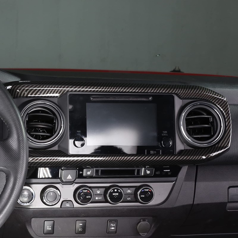 Car ABS Inner Look Central Console Dashboard Panel Cover Trim