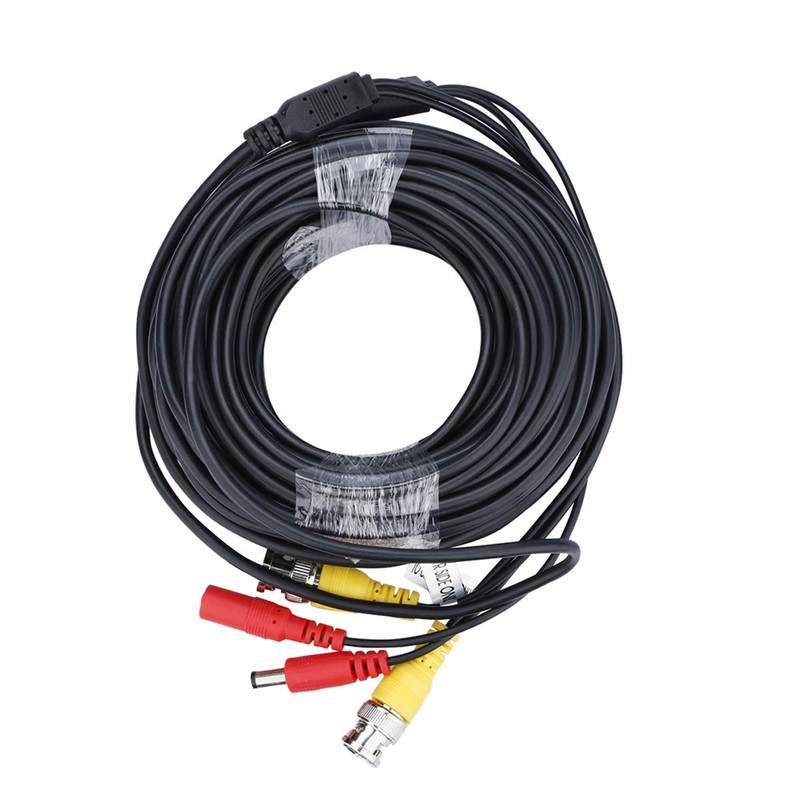 FLOUREON 10M CCTV Security Camera Cable,BNC Video Power Cable for