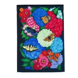 Evergreen Hydrangea Happiness Garden Waffle Flag