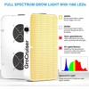 GroCruiser 2000W Dimmable LED Grow Light, 3x3 2x4ft Grow Tent