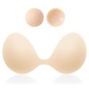 MITALOO 2025 Adhesive Bra Seamless Sticky Invisible Push up Bras