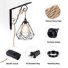 Plug in Hanging Light Fixture, 20FT 3 Bulbs Pendant Lamp