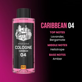 the shave factory After Shave Cologne Series - Cologne for Men, Aftershave for Men, Refreshes and Relieves Face and Skin (04 Caribbean)