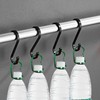 YFelomatric Aluminium S Hooks Pack of 12, Black, Suitable for