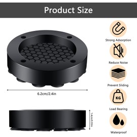 Rmerasor Vibration Damper Washing Machine, Pack of 4 Washing Machine Feet Pad, Vibration Dampener, Anti-Vibration Mat, Washing Machine Mat, Washing Machine Mat, for Washing Machine, Dryer, Fridge