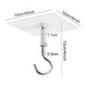 3 Pack Ceiling Hooks Adhesive, Ceiling Hooks Heavy Duty for