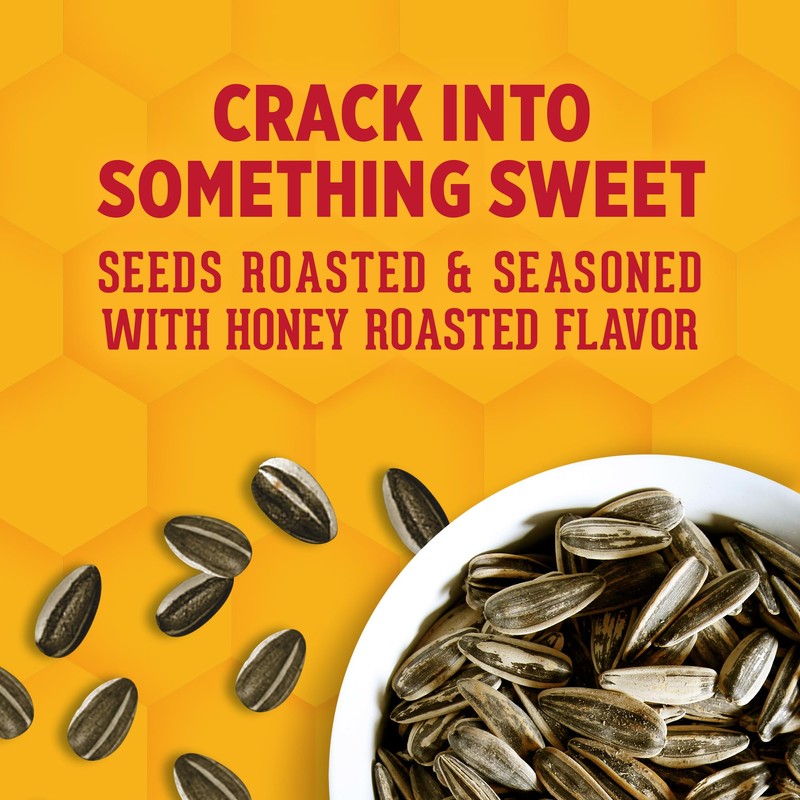 DAVID Honey Roasted Flavored Salted & Roasted Jumbo Sunflower Seeds,