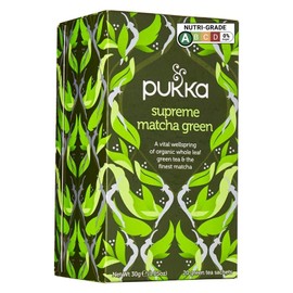 PUKKA HERBAL AYURVEDA Organic Supreme Green Matcha Tea 20bags (PACK OF 1)