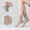Mcool Mary Women's Ruffle Socks,Casual Ankle Breathable Cool Knit Cotton