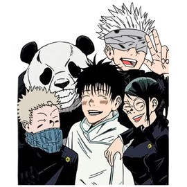 SS&Ds - JJK Characters Anime- Vinyl Decal Sticker 3.3 X 2.75 Inch for Cell Phone, Cars, Trucks, Motorcycles, Boats, Laptops, Tablets & Skateboard SS&Ds - 1293