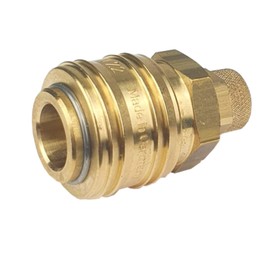 Compressed Air Coupling Socket Compressed Air Coupling Plug with Union Nut 6 x 4 mm Brass NW 7.2