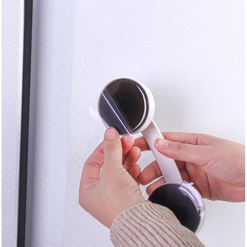 WANLIAN Powerful Suction Cup Glass Mirror Door Handle, Refrigerator Drawer