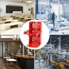 QWORK Heavy Duty Vehicle Bracket, Fire Extinguisher Brackets&Mounts-St12 Steel Red,