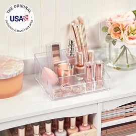 Organizador de maquillajes de plástico de calidad premium.