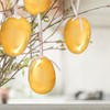 inheming 6 PCS Gold Easter Eggs, Empty Plastic Easter Eggs,