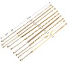 Dochais Pack of 10 Gold Bracelets, Bracelets Women's Set, Adjustable