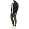 Indicode INLut Men's Cardigan with Stand-Up Collar and Zip |