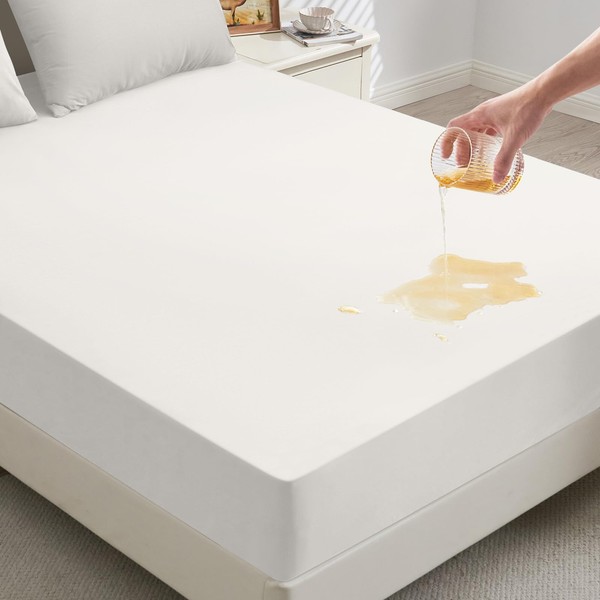mafudoxi Mattress Protector 180 x 200 cm Waterproof Fitted Sheet