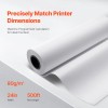 24 in X 500 ft Wide Format Paper Rolls 20