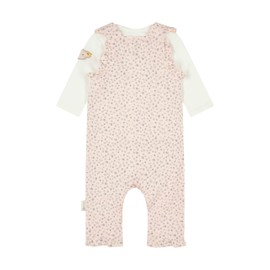Steiff Baby Girls' Long-Sleeved Romper + T-Shirt Set, Seashell Pink