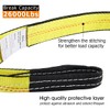 JCHL Recovery Tow Strap with Reinforced Loops 2inx20ft Heavy Duty