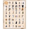 Funny Dress-up Cat Meme Stickers 50Pcs Waterproof Cute Cat Stickers