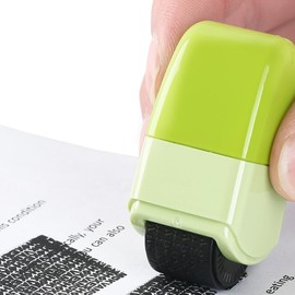 Address Blocker Roller Stamps, Identity Theft Protection Confidential Security Stamp for Privacy Personal Information Protect, Pack of 2