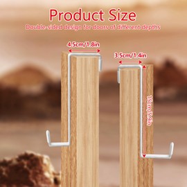 Pinrolla 10 PCS Over Door Hook Kit 【15cm Length】 Over The Door Hanger White Door Hangers for Clothes Coat Hooks for Back of Door Hanging Tools for Bedroom Bathroom Kitchen Dormitory