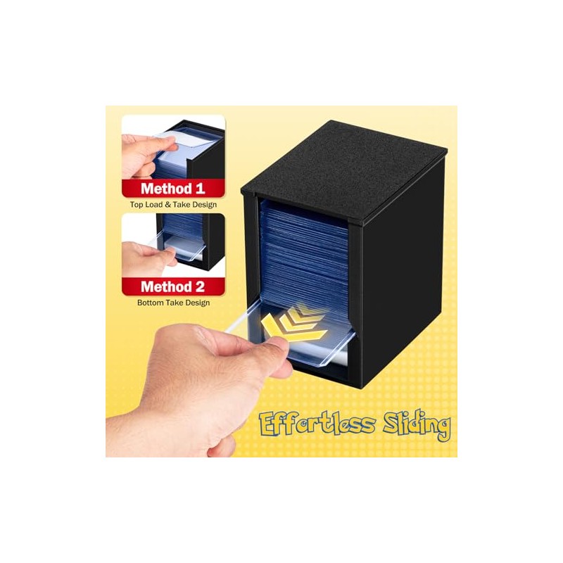 Toploader Dispenser & Penny Sleeve Holder - Dual Compartment Holds
