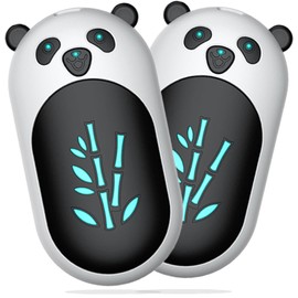 ‎Hand Warmers 2 Pack,Hand Warmers Rechargeable 6000mAh 20Hrs Long Safe Heat AI Smart Chips,Portable Pocket Heater,Gifts for Birthday,Outdoor,Golf,Hunting,Camping Accessories,Black/White