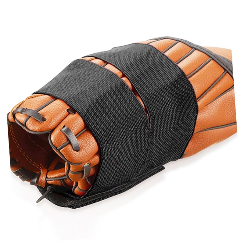 Mipcase 4Pcs Elastic Baseball Glove Wrap Polyester Softball Glove Conditioner