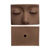 Lash Mannequin Head with 3 Pairs Replaceable Eyelid Silicone Eyelash